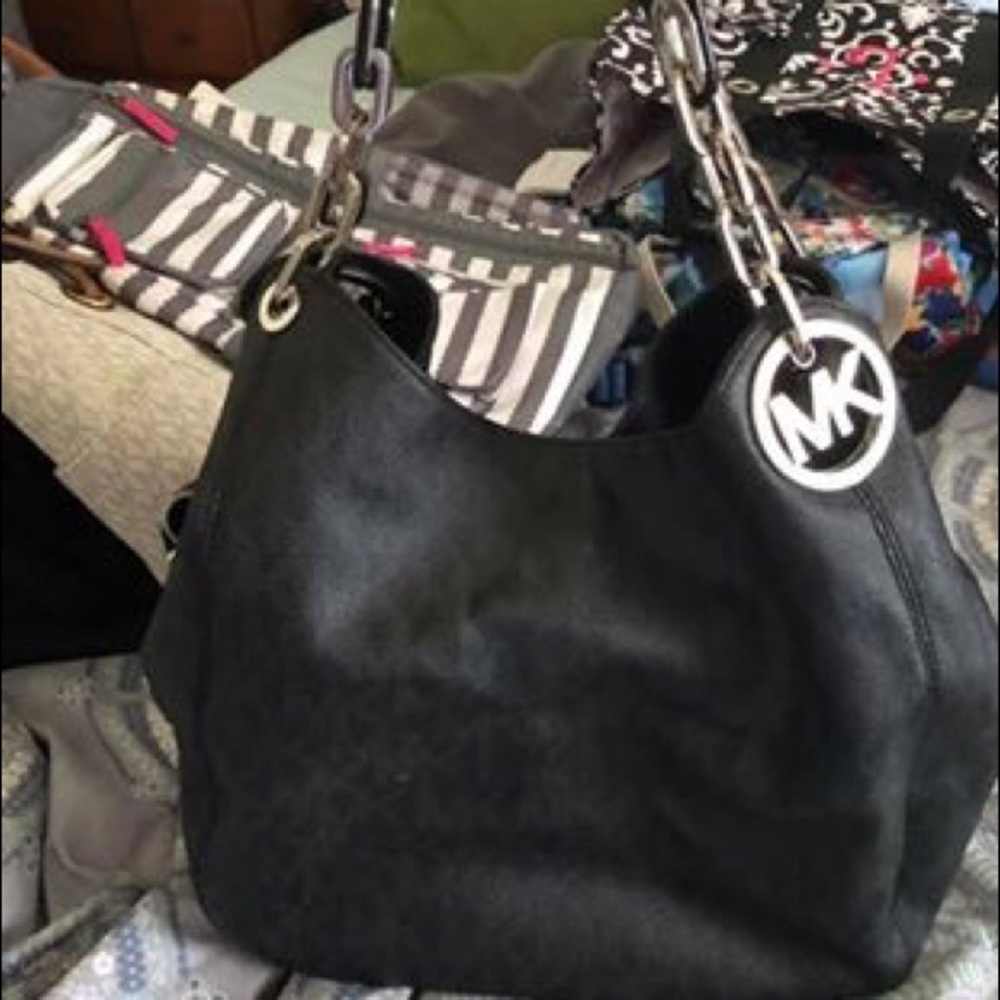 MK black hobo purse